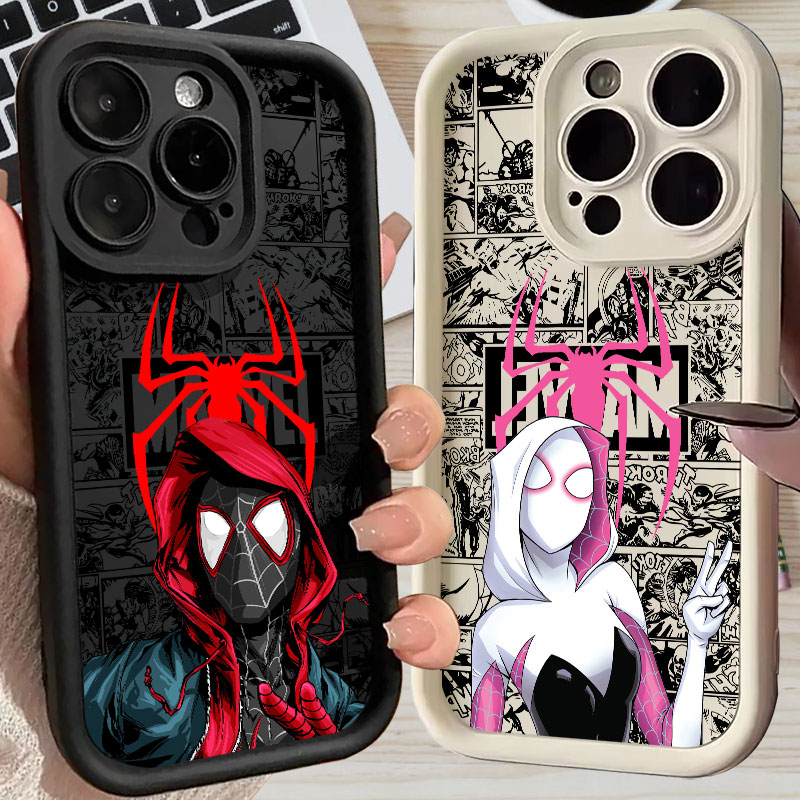 Phone Cases Iphone 17 Pro - Spiderman Miles Morales Gwen Marvel Comics