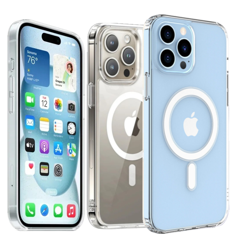 Phone Cases Dior - Crystal Clear Magnetic Case for iPhone