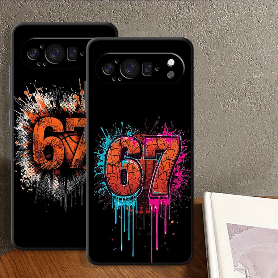 Phone Cases Pixel 9A - Graffiti Basketball 67 Case for Google