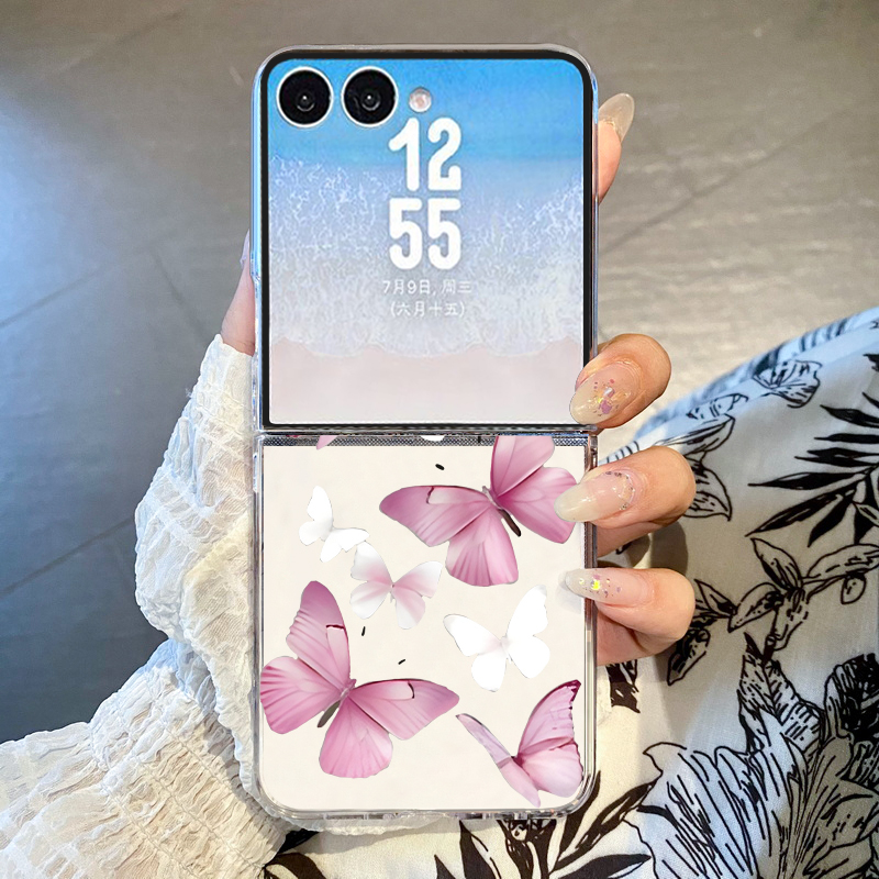 Phone Cases Z Fold 5 - Cute Butterfly Pattern Phone Case For