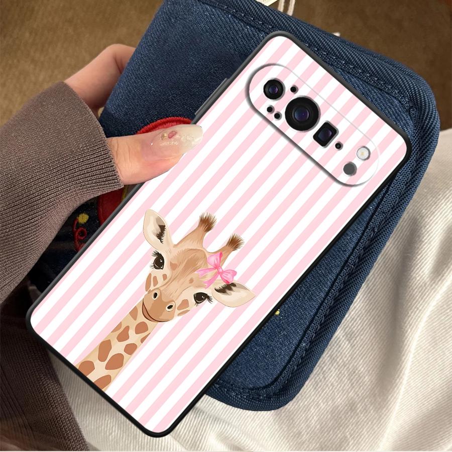 Phone Cases Pixel 9A - Cartoon Giraffe Funda Phone Cover Case