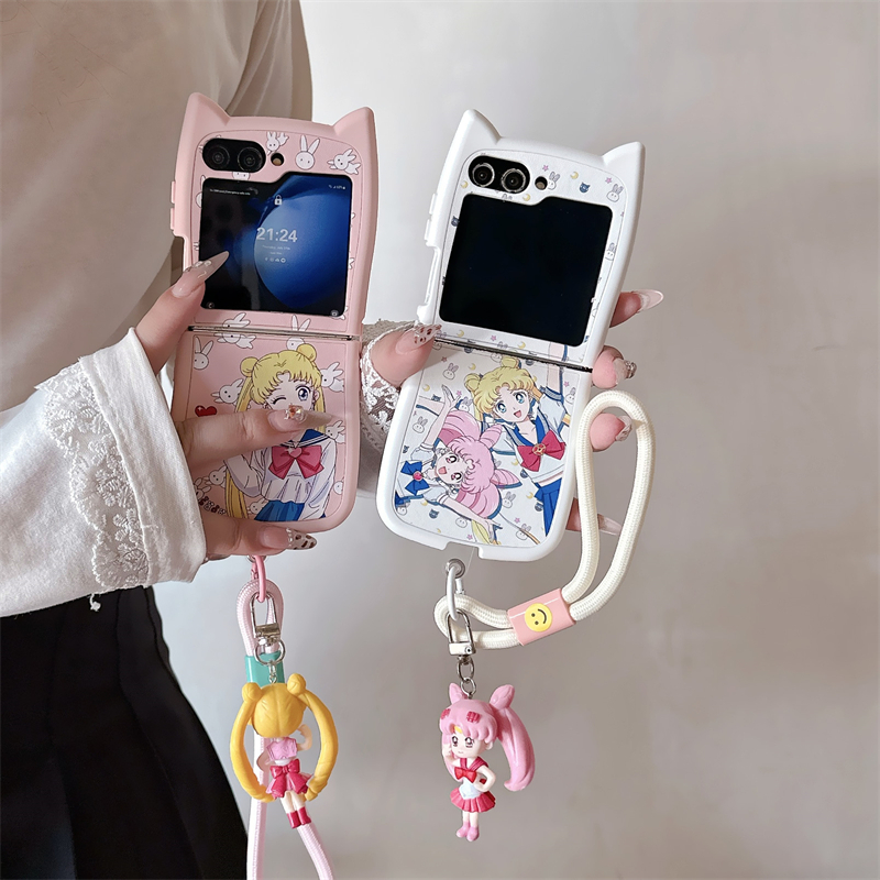 Phone Cases Z Flip 7 - Cute Cartoon Japan Anime Sailor Moon