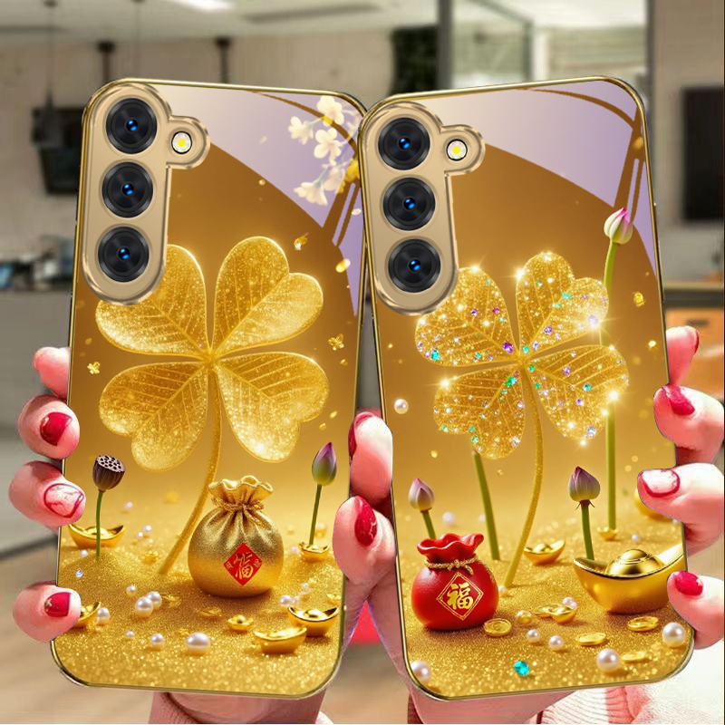 Phone Cases Samsung - A huge golden clover For Samsung
