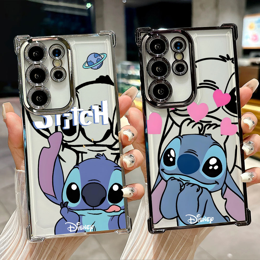 Phone Cases Samsung - Stitch Line Background Silicone Case For