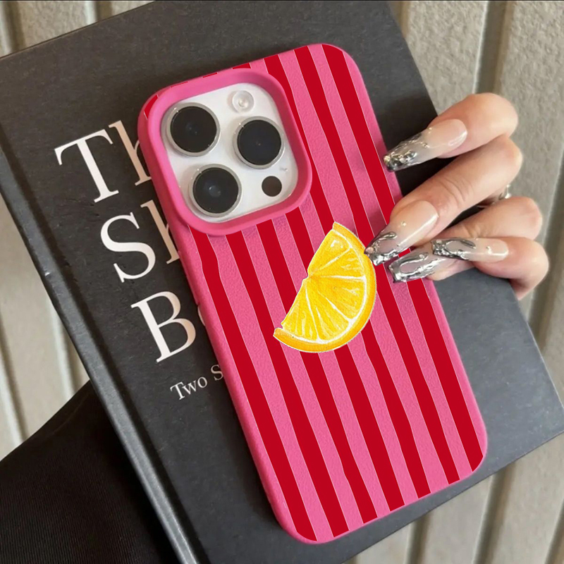 Phone Cases Iphone 17 Pro - Fashion Lemon Pattern TPU Silicone Phone