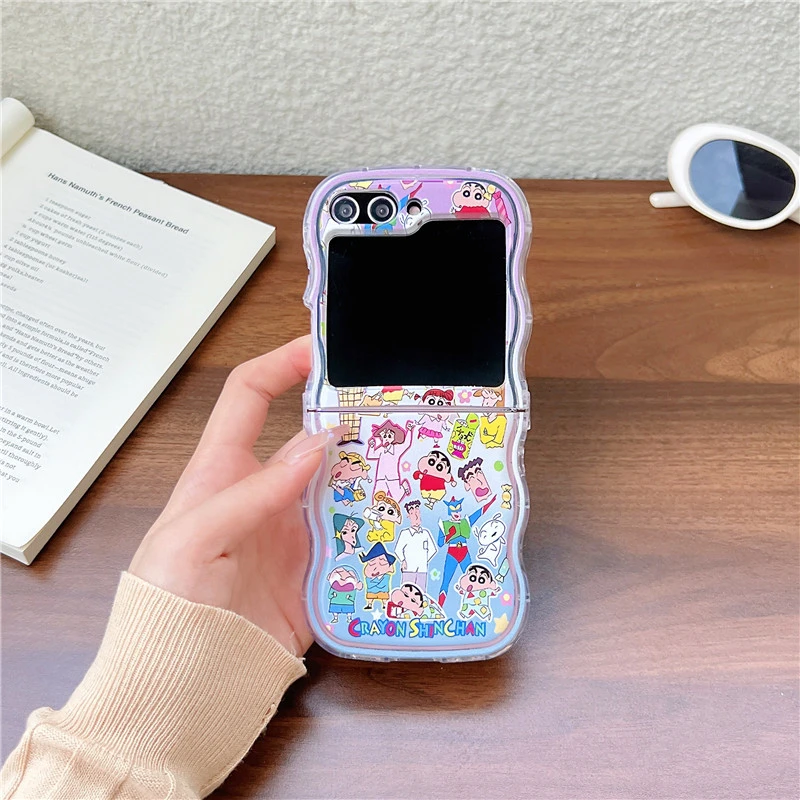 Phone Cases Z Flip 7 - Cute Cartoon Japan Anime Crayon Shin