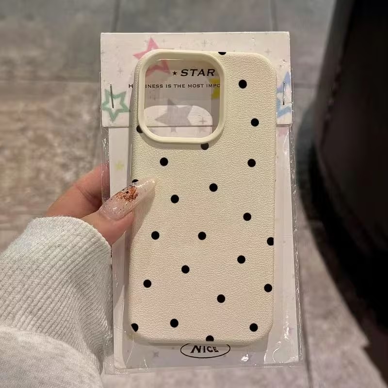 Phone Cases Polka Dot - Black Polka Dots Phone Case For