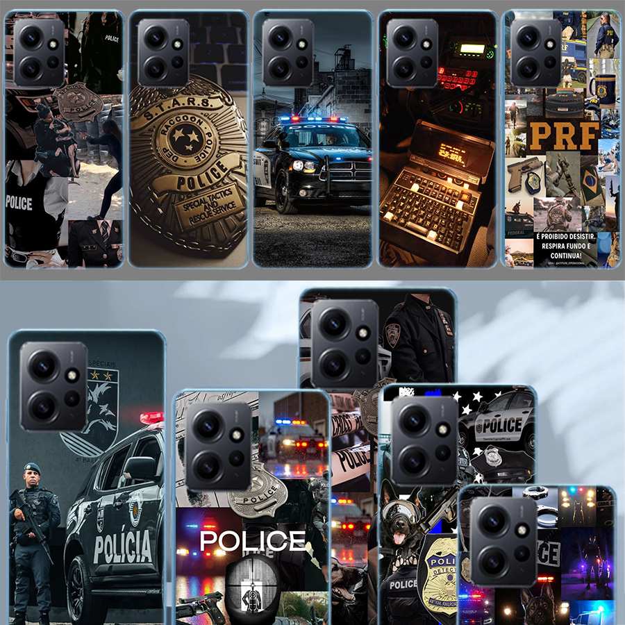 Phone Cases Com - Symbol Police Phone Case For Redmi