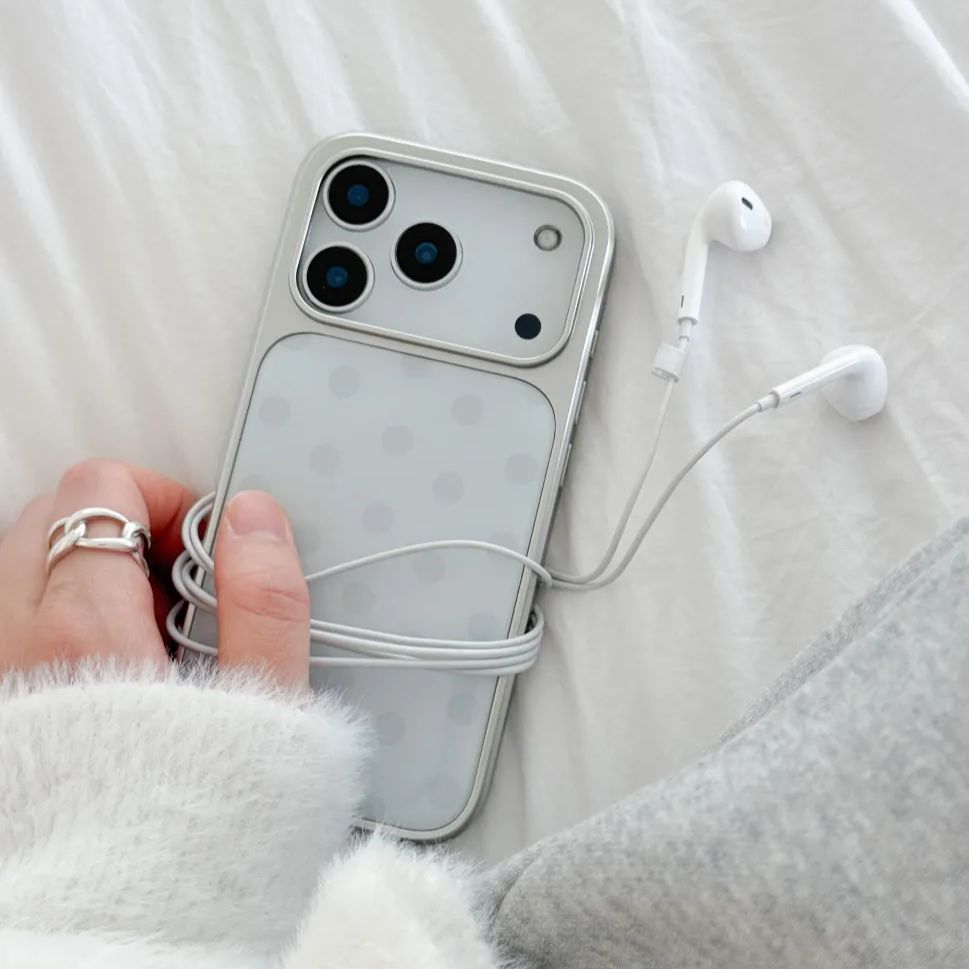 Phone Cases Polka Dot - Korean Ins Minimalist Blue Polka Dot