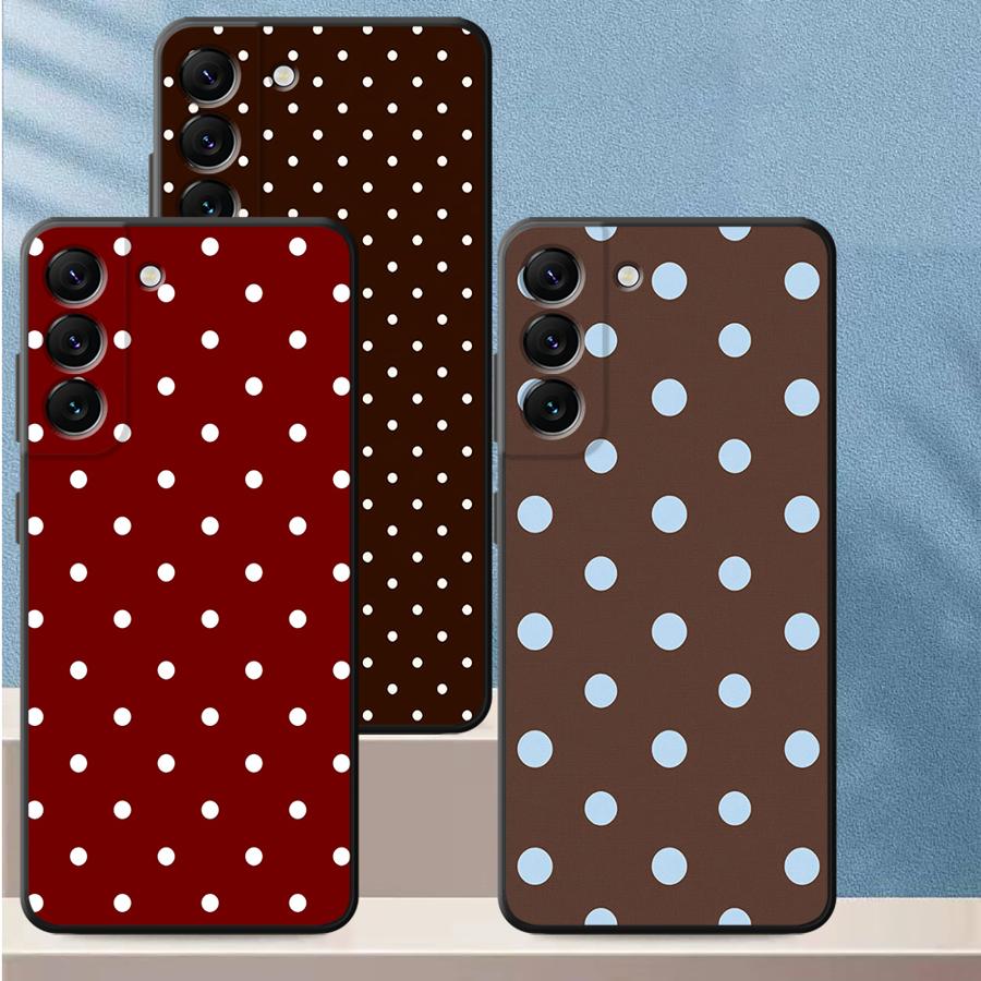 Phone Cases Polka Dot - Retro Polka Dots Case for Samsung