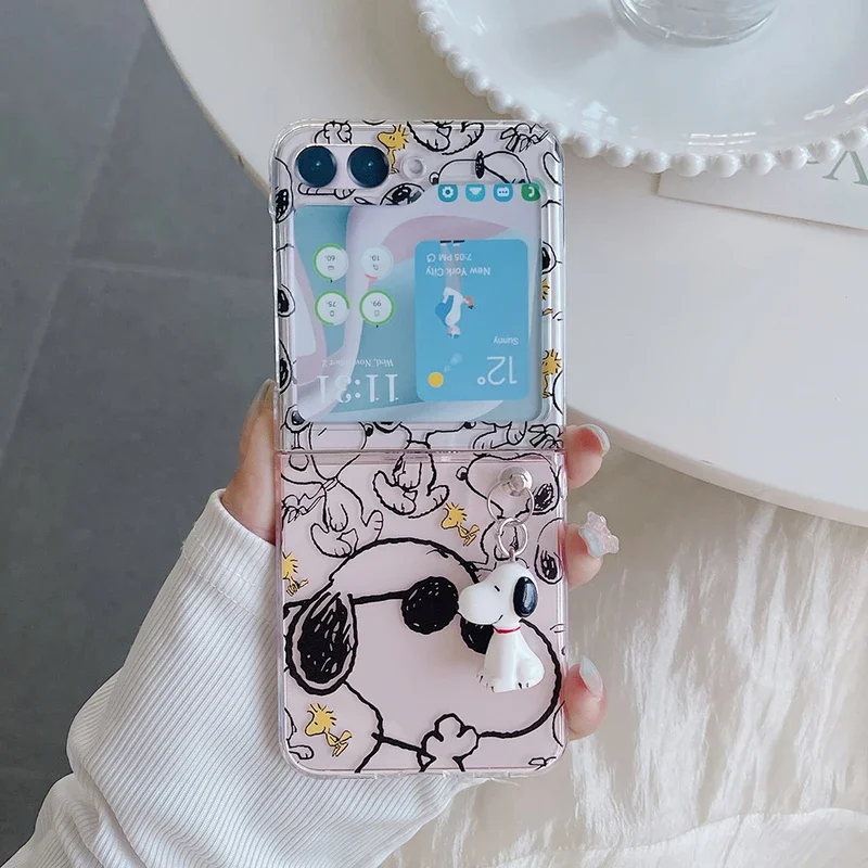 Phone Cases Z Flip 7 - Cute Cartoon Snoopy Charlie Brown Peanuts