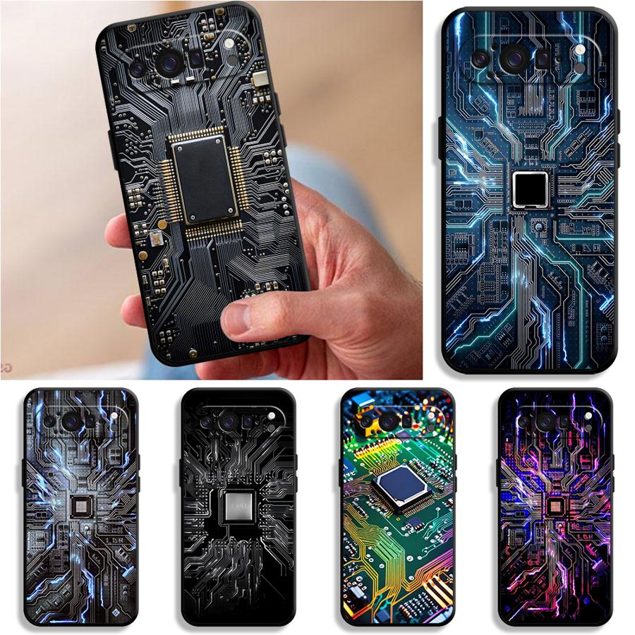 Phone Cases Pixel 9A - Retro Circuit Board Funda Phone Cover