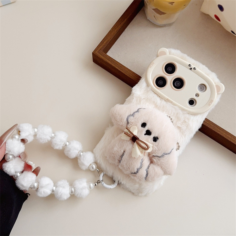 3D Cartoon Bowknot Puppy Warm  - огляд і ціна Phone Cases Iphone 17 Pro
