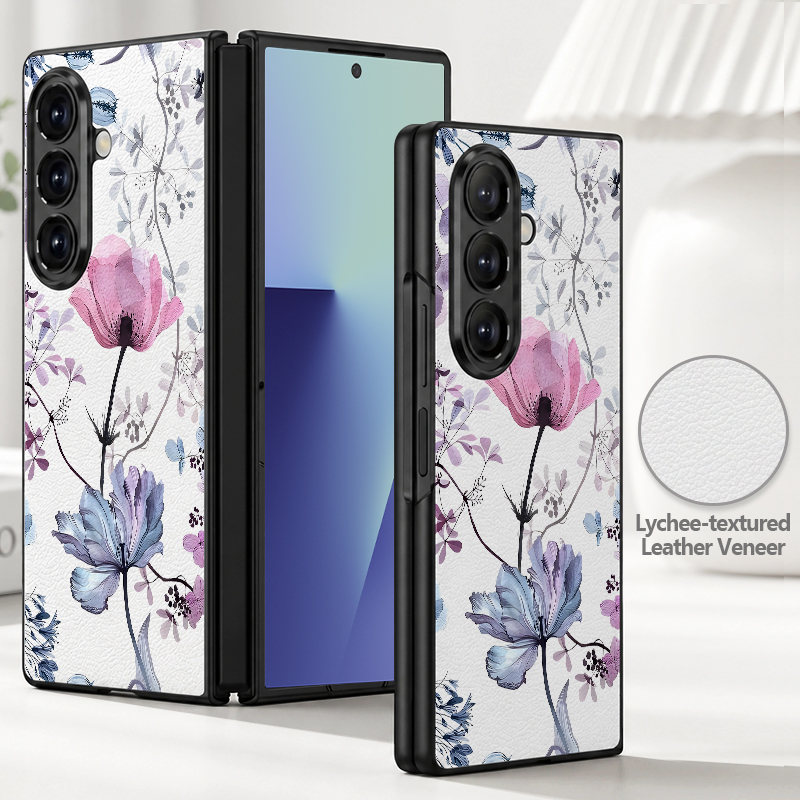 Colorful Flower Printed PU Lea - огляд і ціна Phone Cases Z Fold 5