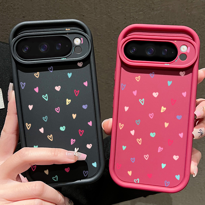 Colorful Little Hearts Soft Ca - огляд і ціна Phone Cases Pixel 9A
