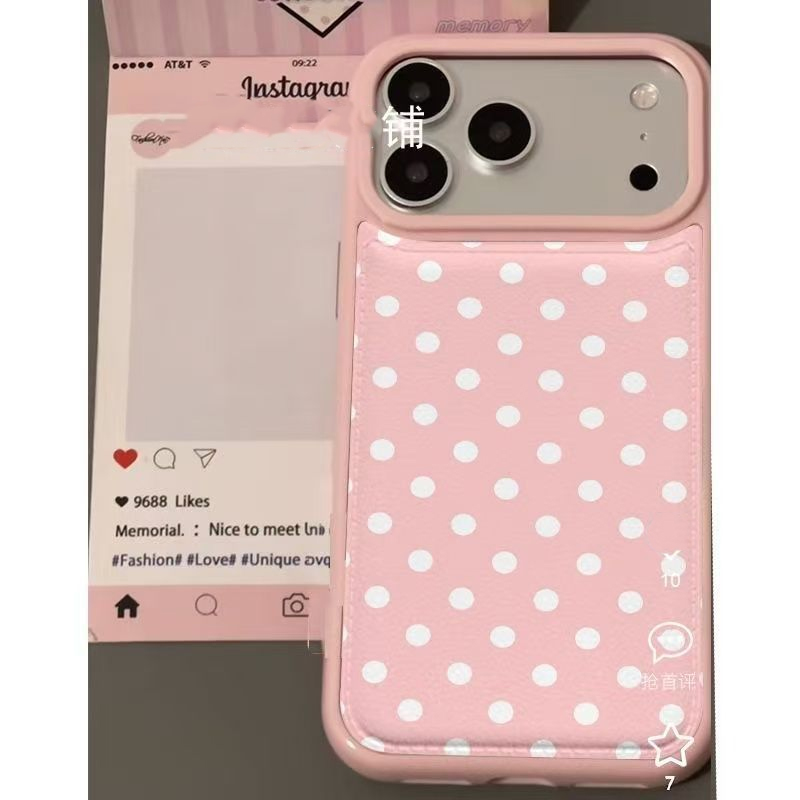 Ins Korean Trendy Cute Pink Po - огляд і ціна Phone Cases Polka Dot