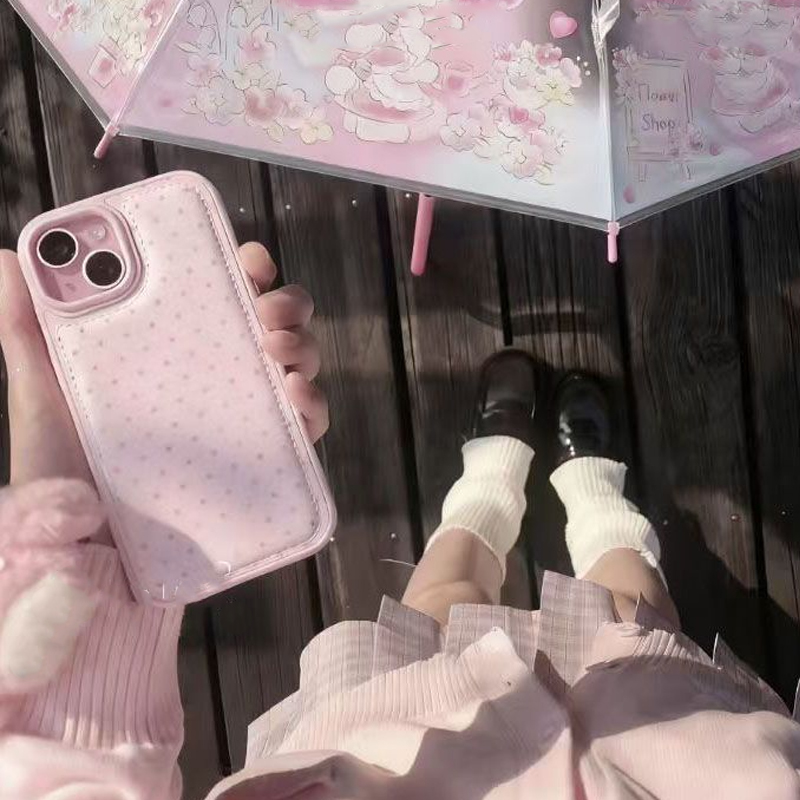 Ins Korean Trendy Cute Pink Po - огляд і ціна Phone Cases Polka Dot