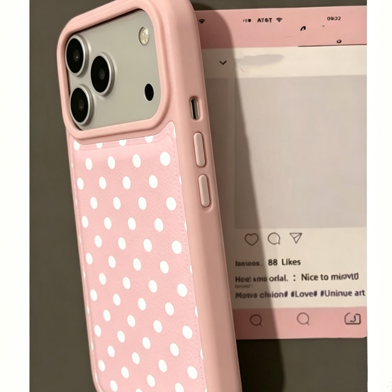 Ins Korean Trendy Cute Pink Po - огляд і ціна Phone Cases Polka Dot
