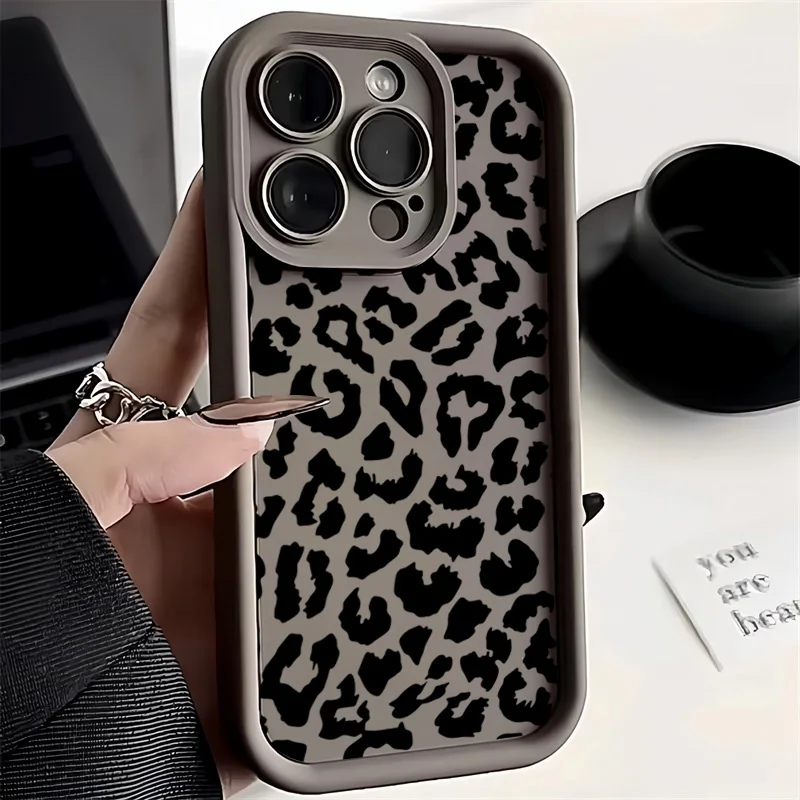 Black Leopard Print Pattern Si - огляд і ціна Phone Cases Dior