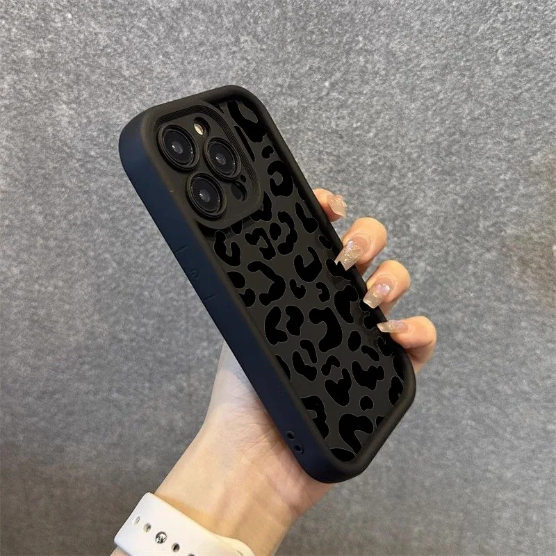 Black Leopard Print Pattern Si - огляд і ціна Phone Cases Dior