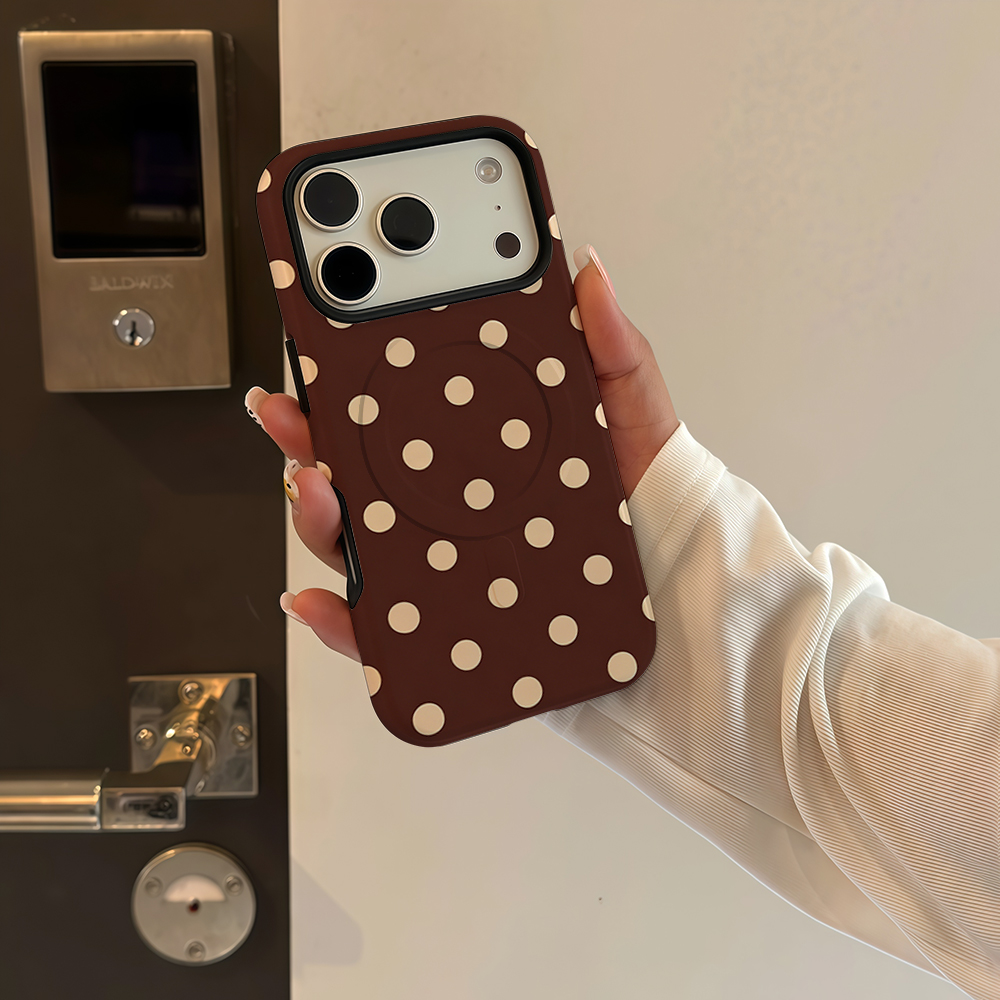 Brown Beige Polka Dot Phone Ca - огляд і ціна Phone Cases Polka Dot