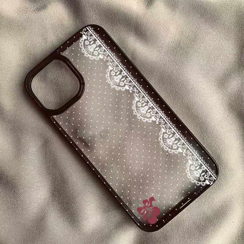 Cute Cherry Bow White Lace Pol - огляд і ціна Phone Cases Polka Dot