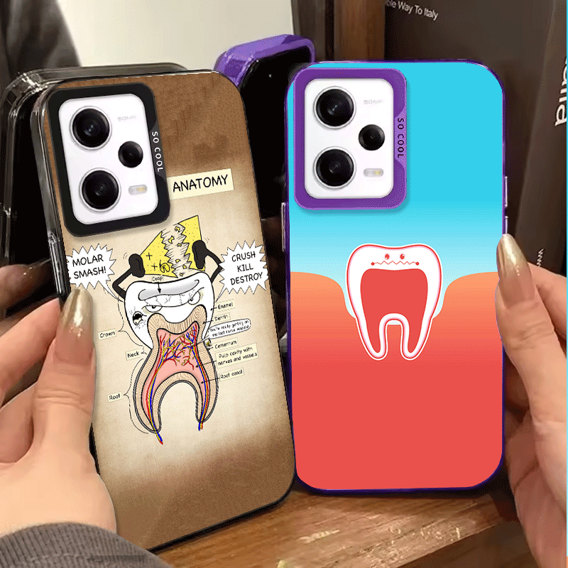 Tooth Dentist Pattern Soft Pho - огляд і ціна Phone Cases Shein