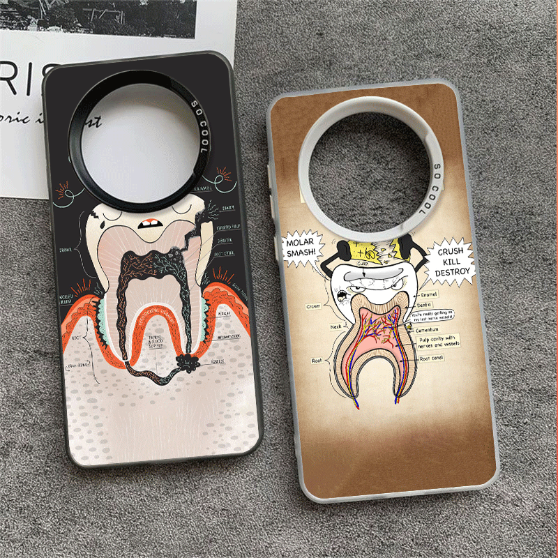 Tooth Dentist Pattern Soft Pho - огляд і ціна Phone Cases Shein