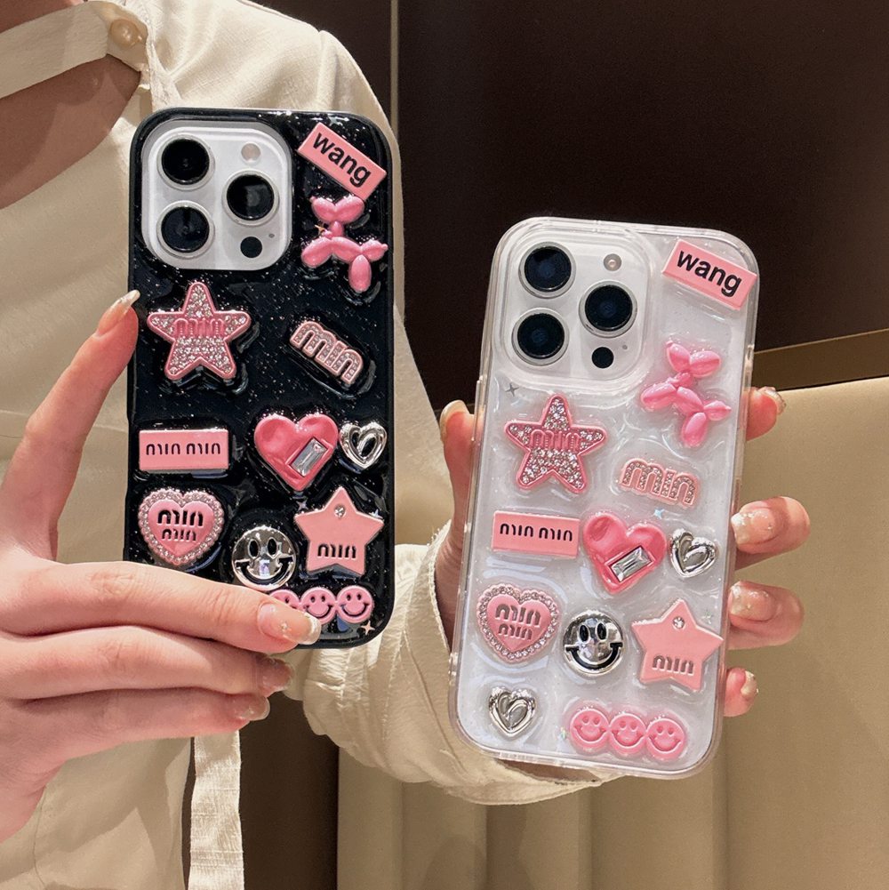 Cute 3D Love Heart Y2K Star Sp - огляд і ціна Phone Cases Dior