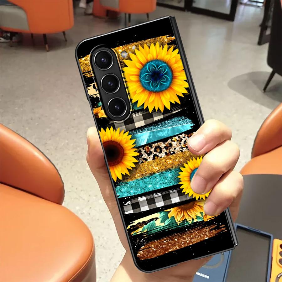 Zebra Striped Sunflower Back P - огляд і ціна Phone Cases Z Fold 5