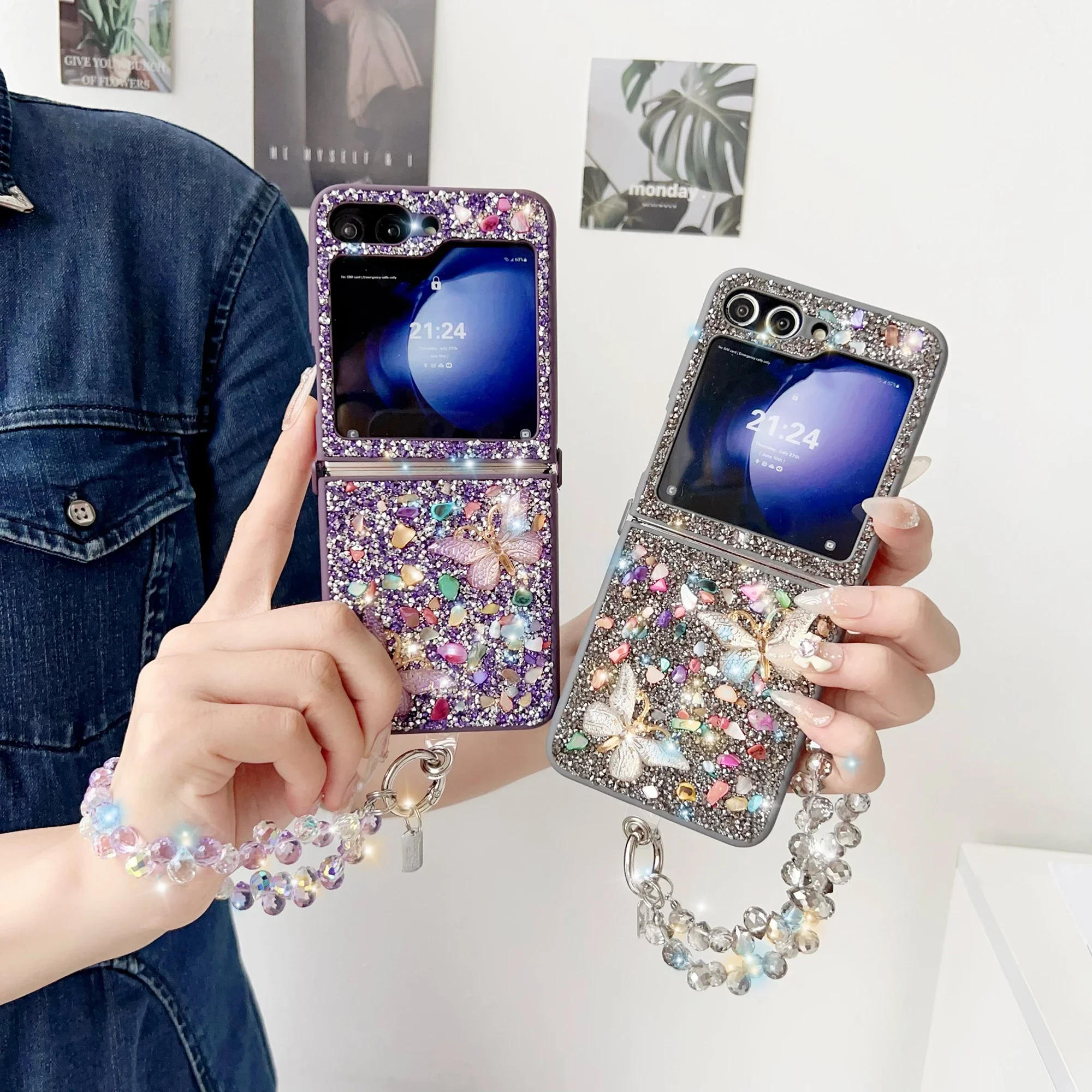Luxury Glitter Phone Case For  - огляд і ціна Phone Cases Z Flip 7