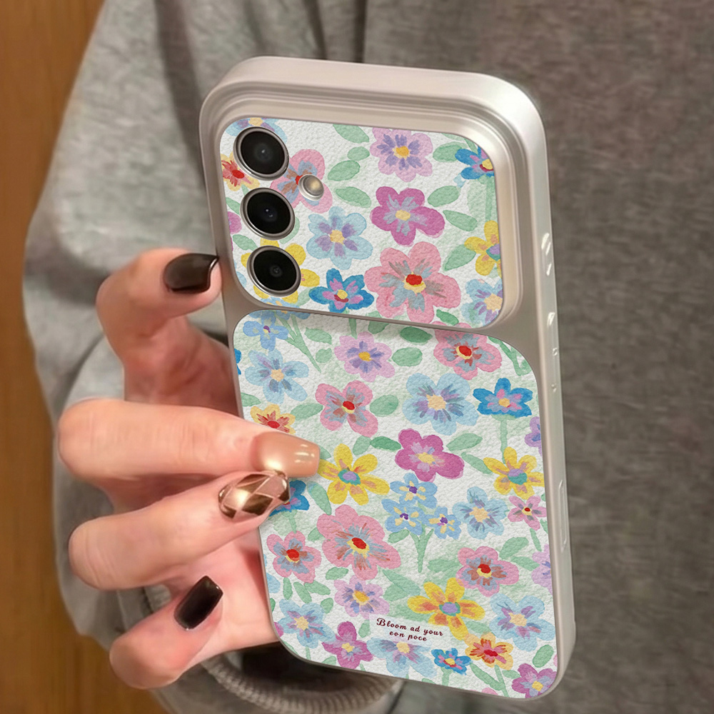 Colorful Floral Leather Phone  - огляд і ціна Phone Cases Samsung