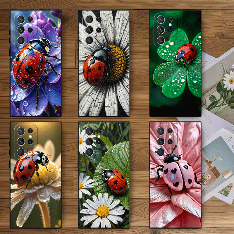 Seven-Spotted Red ladybug Soft - огляд і ціна Phone Cases Shein