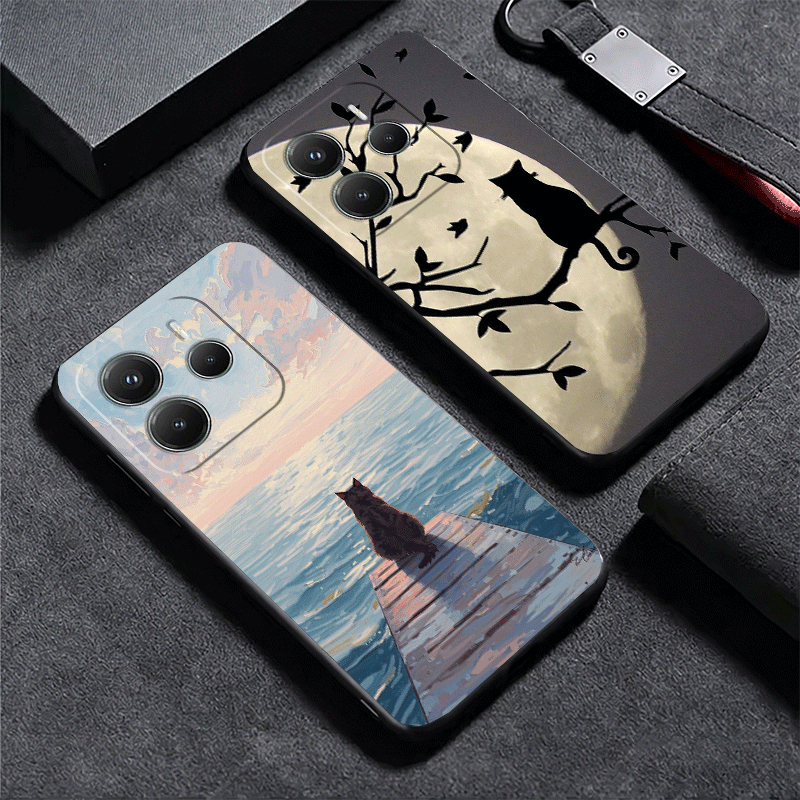 Black Cat Aesthetic Pattern So - огляд і ціна Phone Cases Shein