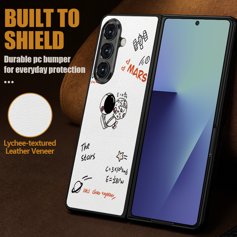 Cartoon Astronaut Printed PU L - огляд і ціна Phone Cases Z Fold 5