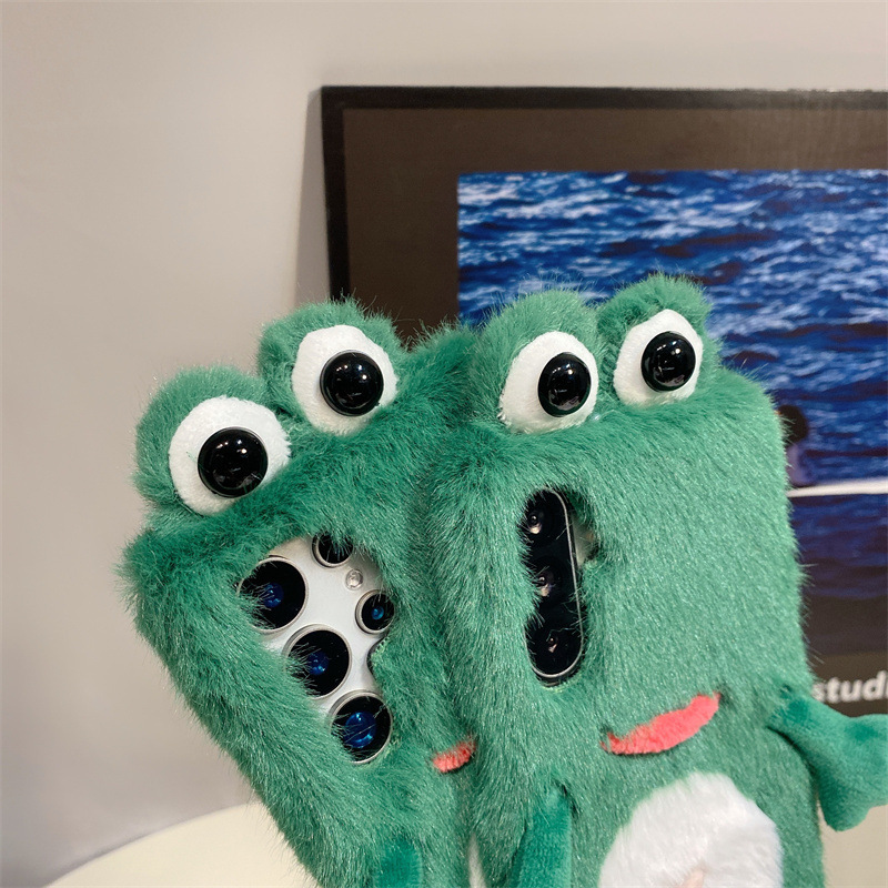 Plush Frog Phone Case, Cute Gr - огляд і ціна Phone Cases Samsung