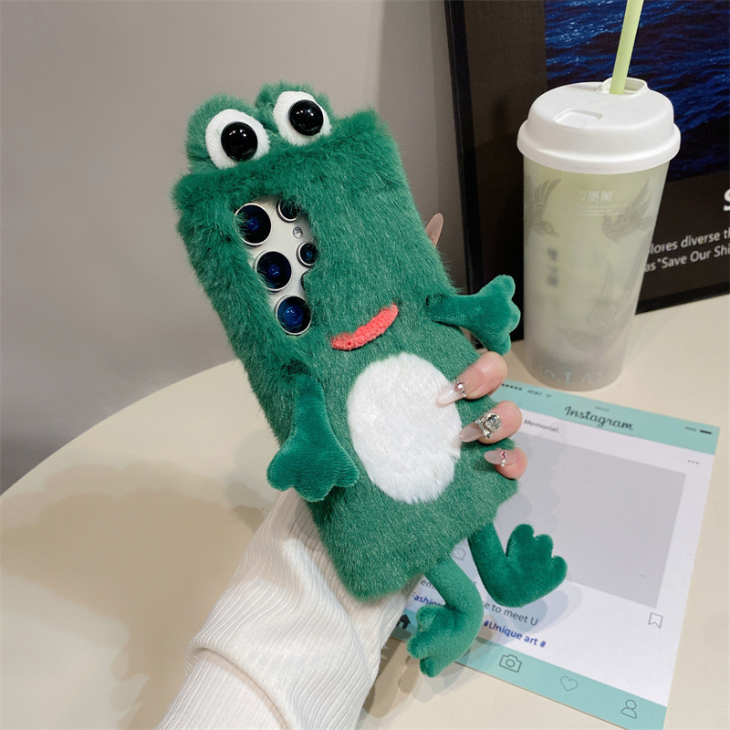 Plush Frog Phone Case, Cute Gr - огляд і ціна Phone Cases Samsung