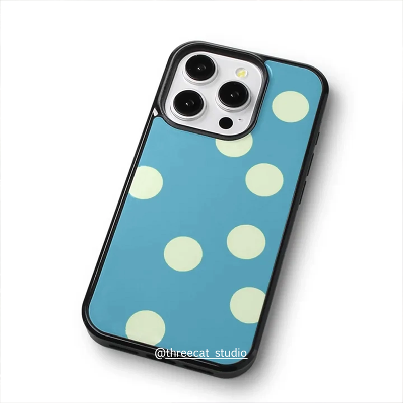 Gentle Girl Lake Bblue Mmilk Y - огляд і ціна Phone Cases Polka Dot