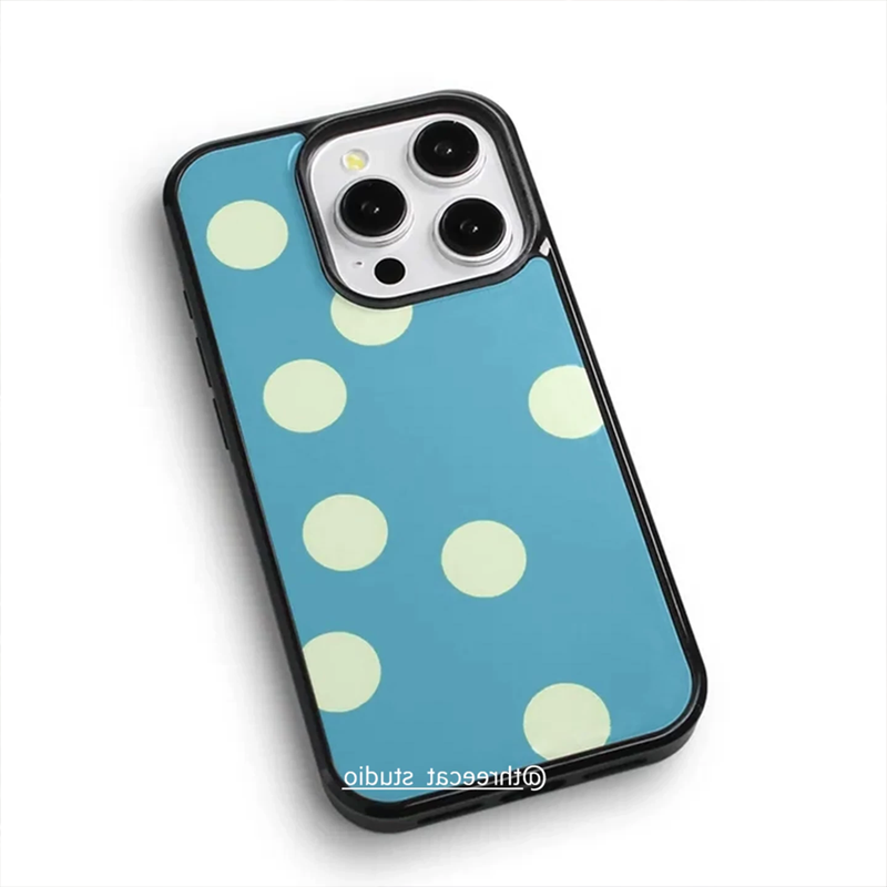 Gentle Girl Lake Bblue Mmilk Y - огляд і ціна Phone Cases Polka Dot